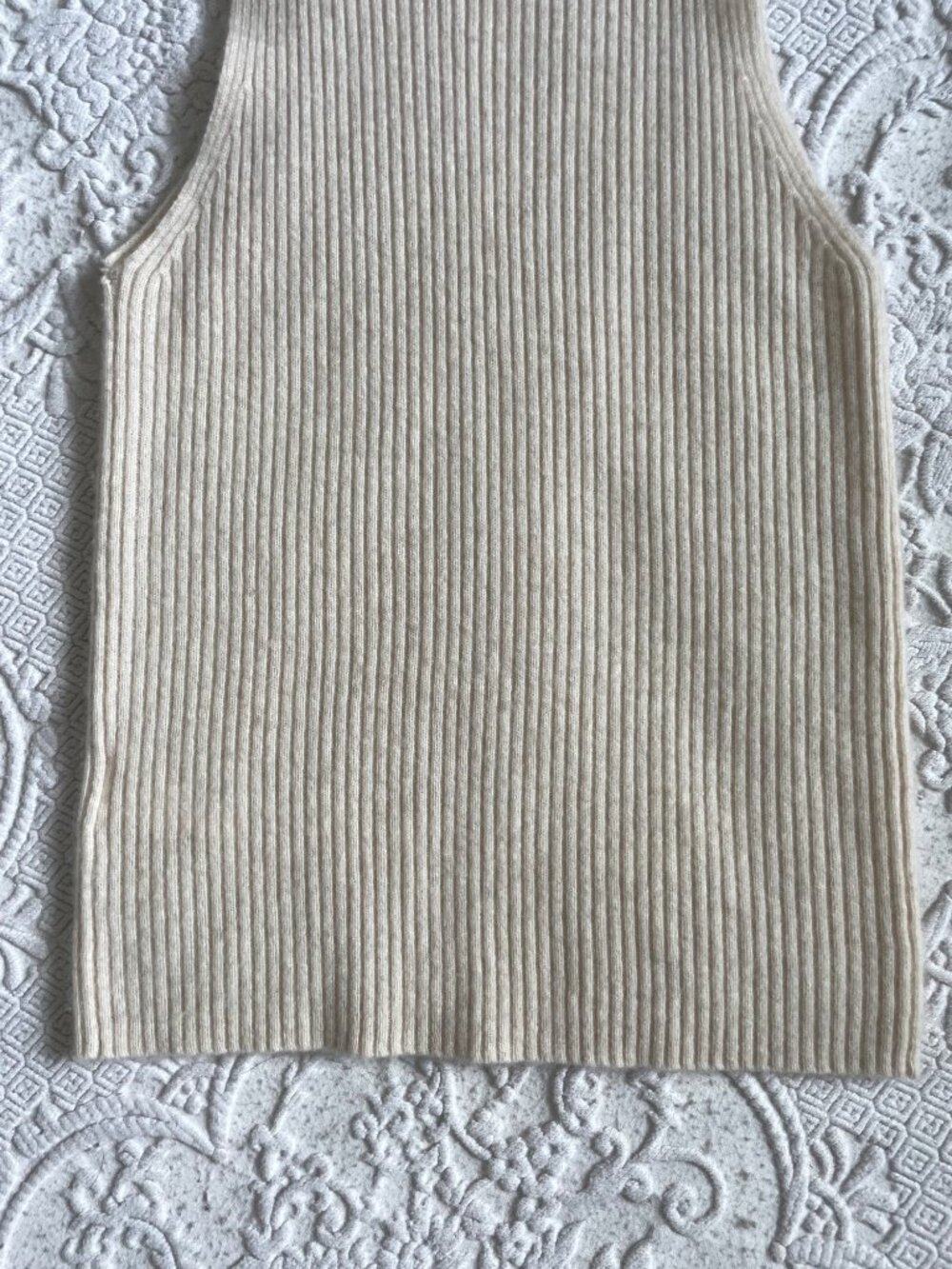 Maeve Anthropologie Cashmere Ribbed Sleeveless Turtleneck Sweater Top Small - Picture 11 of 15